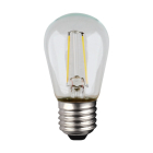 SATCO 1W S14 LED String Light Lamp - Clear - 2200K - E26 Base - 120V - Non-Dimmable - 4-Pack