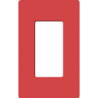 Lutron Claro Screwless Designer Wallplate - 1 Gang - Signal Red