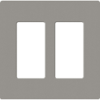 Lutron Claro Screwless Designer Wallplate - 2 Gang - Cobblestone