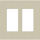 Lutron Claro Screwless Designer Wallplate - 2 Gang - Clay