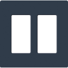 Lutron Claro Screwless Designer Wallplate - 2 Gang - Deep Sea