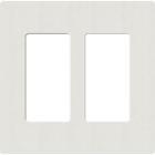 Lutron Claro Screwless Designer Wallplate - 2 Gang - Lunar Gray