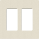 Lutron Claro Screwless Designer Wallplate - 2 Gang - Pumice