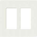 Lutron Claro Screwless Designer Wallplate - 2 Gang - Architectural White