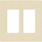 Lutron Claro Screwless Designer Wallplate - 2 Gang - Sand