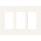 Lutron Claro Screwless Designer Wallplate - 3 Gang - Brilliant White