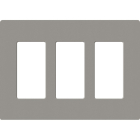 Lutron Claro Screwless Designer Wallplate - 3 Gang - Cobblestone
