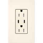 Lutron Claro 15A Tamper-Resistant USB Type C Duplex Receptacle - Biscuit