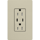 Lutron Claro 15A Tamper-Resistant USB Type C Duplex Receptacle - Clay