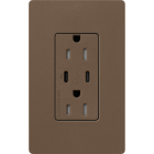 Lutron Claro 15A Tamper-Resistant USB Type C Duplex Receptacle - Espresso