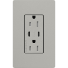 Lutron Claro 15A Tamper-Resistant USB Type C Duplex Receptacle - Pebble