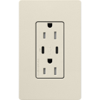 Lutron Claro 15A Tamper-Resistant USB Type C Duplex Receptacle - Pumice