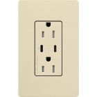 Lutron Claro 15A Tamper-Resistant USB Type C Duplex Receptacle - Sand