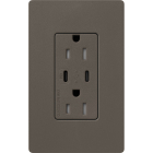 Lutron Claro 15A Tamper-Resistant USB Type C Duplex Receptacle - Truffle