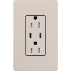 Lutron Claro 15A Tamper-Resistant USB Type C Duplex Receptacle - Taupe