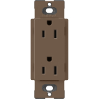 Lutron Claro 15A Receptacle - Espresso