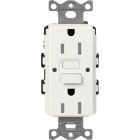Lutron Claro 15A GFCI Receptacle - Tamper Resistant - Glacier White