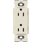 Lutron Claro 15A Receptacle - Pumice