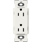 Lutron Claro 15A Receptacle - Architectural White