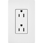 Lutron Claro 15A Receptacle - Snow