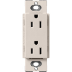 Lutron Claro 15A Receptacle - Taupe
