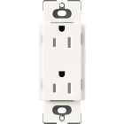 Lutron Claro 15A Tamper Resistant Receptacle - Brilliant White