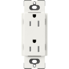 Lutron Claro 15A Tamper Resistant Receptacle - Architectural White
