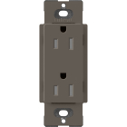 Lutron Claro 15A Tamper Resistant Receptacle - Truffle