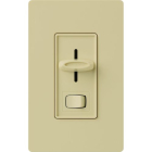 Lutron Skylark Slide-to-Off 3-Speed Fan Control with On/Off Light Switch - Ivory