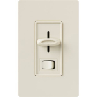 Lutron Skylark Slide-to-Off 3-Speed Fan Control with On/Off Light Switch - Light Almond