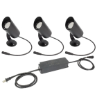 American Lighting Spektrum+ 10W RGB + CCT Tunable LED Landscape Light - 3 Kit - 27K-6K - 300 Lumens - 24V