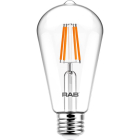 RAB 3.8W LED ST19 Filament Lamp - Dimmable - 2700K - 350 Lumens - 120V
