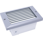 NSL 5W LED Step Star Step Light - Louver Cover - 3000K - 468 Lumens - 120V - Aluminum