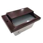NSL 5W LED Step Star Step Light - Scoop Cover - 3000K - 468 Lumens - 120V - Bronze