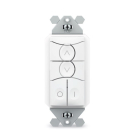 SensorWorx Wireless Remote Dimmer and On/Off Switch - Battery Powered - Light Almond