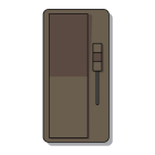 DiodeLED SWITCHEX+ R1 Faceplate Only - Brown