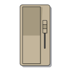 DiodeLED SWITCHEX+ R1 Faceplate Only - Light Almond