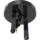 RAB Track Light Ceiling Mount Kit - Small - Black
