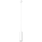 RAB Track Pendant LED - 728 Lumens - 8W - CCT Selectable - 36º - H-Track Adapter - White - 120V