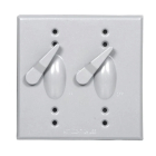 Westgate Two-Gang 2 Levers & Pole Switches Cover