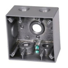 Westgate Two-Gang Deep Weatherproof Box - 3/4