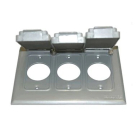 Westgate Three-Gang 3 Single Receptacle Cover