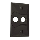 Westgate One-Gang Rectangular Cover - 1/2” Trade Size - 3 Outlet Holes - Bronze