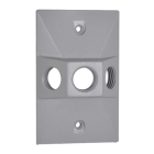 Westgate One-Gang Rectangular Cover - 1/2” Trade Size - 3 Outlet Holes