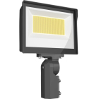 RAB 105W X17 LED Flood Light - Slipfitter Mount - Photocell - CCT Selectable - 14,129 Lumens - 120-277V - Bronze