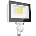 RAB 15W X17 LED Flood Light - Knuckle Mount - Photocell - CCT Selectable - 2,259 Lumens - 120-277V - White