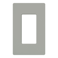 Lutron Claro Screwless Designer Wallplate - 1 Gang - Gray