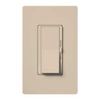 Lutron Diva Electronic Low-Voltage Dimmer - Single-Pole - 300W Max - Taupe