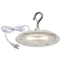 SATCO|NUVO Hi-Pro LED Shop Light with Plug - 60W - 5000K - White - 120V