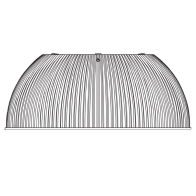 Sylvania Polycarbonate Refractor for 100-150W UFO High Bays